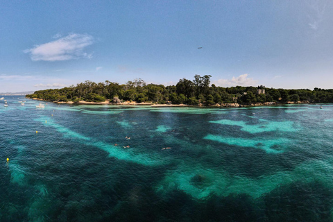 Golf-Juan: Kajak-Abenteuer, Picknick und Schnorcheln auf den Lérins-InselnKajak-Abenteuer &amp; Lérins-Inseln ab Palm Beach Cannes