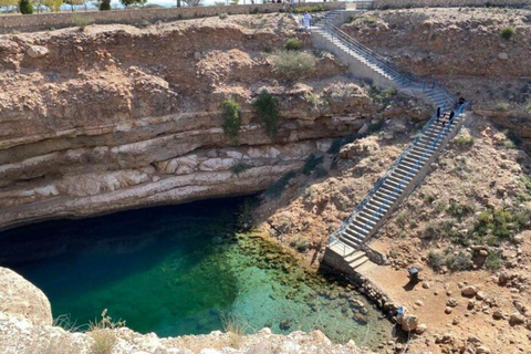 Wadi Shab Adventure Hike, Swim, Hidden Cave, Beach, Sinkhole