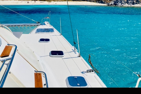 Mykonos: Catamaran Cruises with Lunch and Drinks Half-Day Catamaran Cruise with Lunch and Drinks