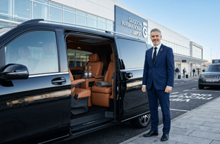 Glasgow: Privater Transfer zwischen Flughafen GLA und Stadtzentrum