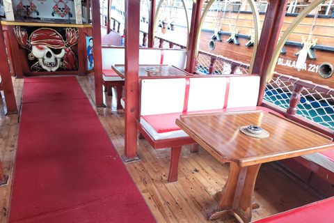 Alanya: Wine Boat with Dinner and Snacks (Adults-Only) Alanya:Adults-Only Wine Boat with Dinner and Snacks Transfer