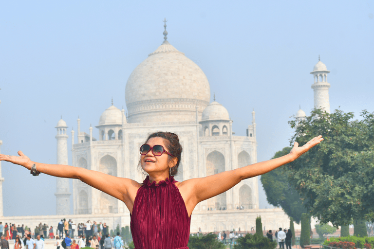 Desde Delhi: Excursión al Taj Mahal con el Fuerte de Agra y Fatehpur SikriDesde Delhi- Coche con conductor, Guía, Entrada y Almuerzo