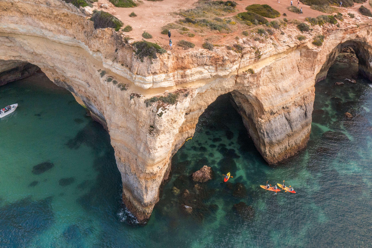 Albufeira Marina: Benagil Cave to Marinha Beach Kayak Tour