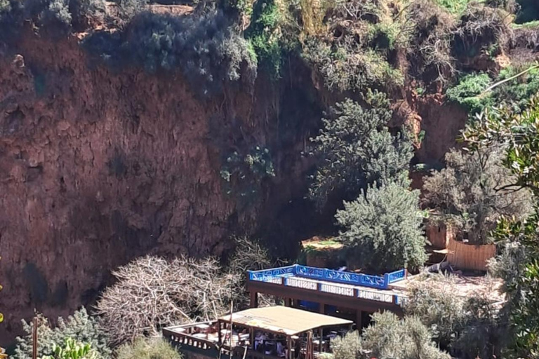 Von Marrakech aus: Ouzoud Wasserfälle Tagestour mit Bootstour