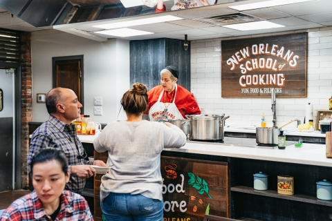 Lunch en les in New Orleans: Cajun & Creools kookcursus10 uur Demonstratieklasse & Maaltijd