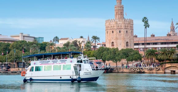 Sevilla: Guadalquivir Bootstour mit optionalem Mittagessen/Abendessen