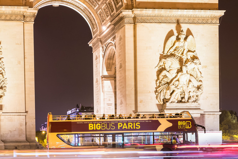 París: Visita Nocturna en Autobús DescapotableVisita panorámica nocturna de 2 horas por París