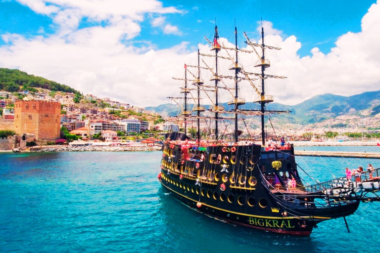 Z Side: Wycieczka łodzią po Alanyi: wybierz wycieczkę dzienną lub o zachodzie słońcaWycieczka jednodniowa z odbiorem z hotelu i powrotem