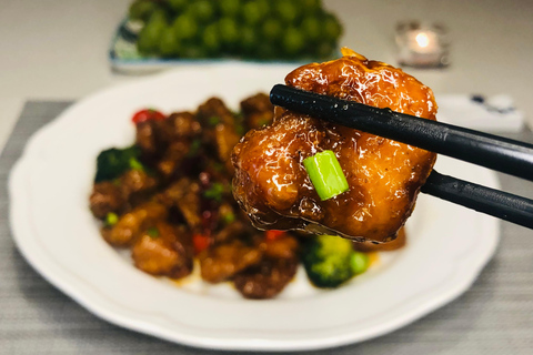 Online Cooking Class Orange Chicken by Chef Sunflower LiOrange Chicken Class Shared