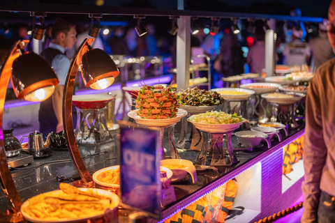 Bangkok : Super Galaxy Luxury Chaophraya River Dinner Cruise Super Galaxy Dinner Cruise with Private Hotel Transfer