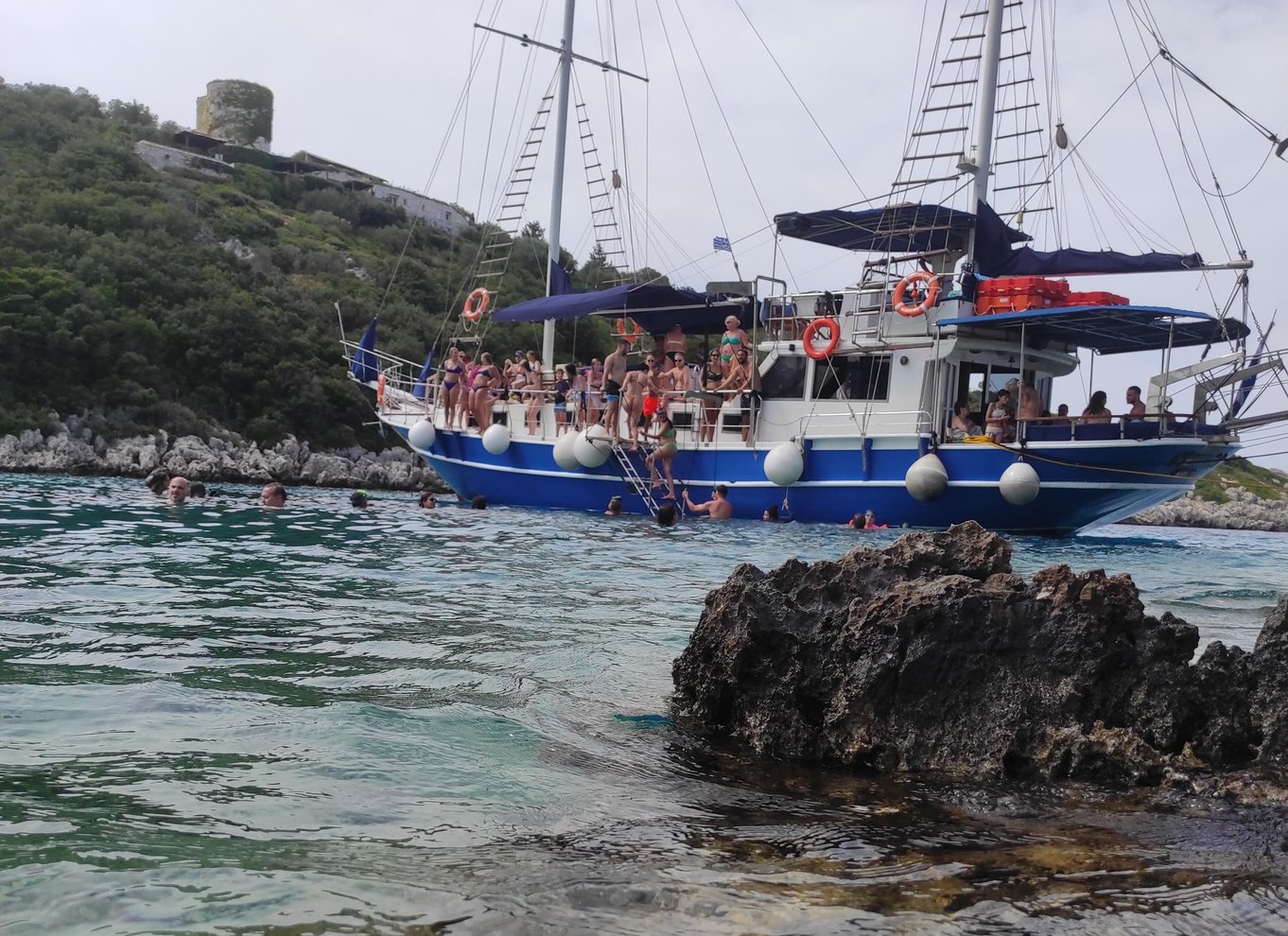 Fra Parga: Paxos og Antipaxos Cruise med Blå Grotter