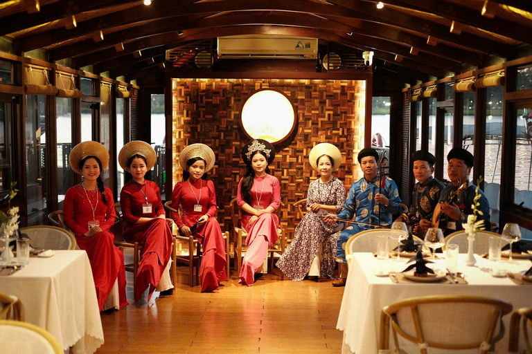 Hue: Luxury Sunset Tea & Dinner Cruise on Perfume River [No Dinner] Luxury Sunset Tea Cruise