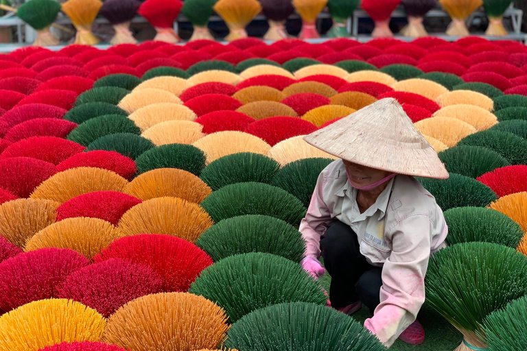 From Hanoi: Incense Village, Conical Hat and HaThai Art TourGroup Tour