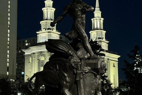 Philadelphie au clair de lune en voiturette électrique