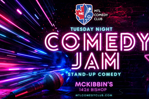 #1 Tuesday English Stand-Up Comedy Show in Downtown Montreal