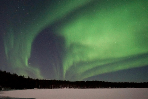 Rovaniemi: Excursão fotográfica de caça à aurora com churrasco