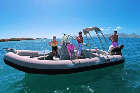 St. Martin: Snorkeling Day Trip by Boat to Tintamarre and Creole Rock St. Martin: Snorkeling Boat Excursion to Tintamarre and Creole Rock