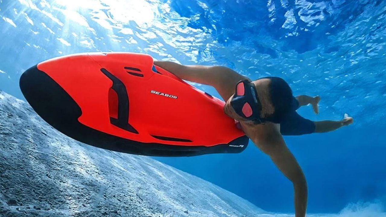 Entdeckungserlebnis mit Seabob und Unterwasserdrohne.
