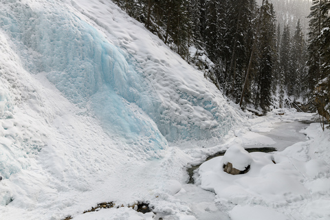 Desde Banff Paseo guiado sobre hielo por el Cañón Johnston