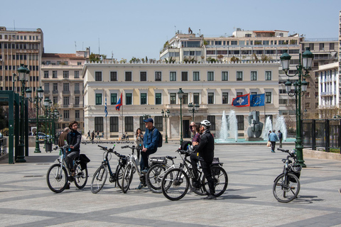 Athene: sightseeing en eten Tour op een elektrische fietsAthene: bezienswaardigheden en eten Tour op een elektrische fiets in het Engels