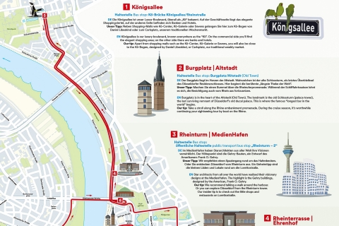 Düsseldorf : visite en bus à arrêts multiples