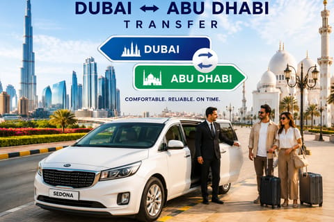Private Transfer From Dubai To Abu Dhabi & Abu Dhabi To Dubai