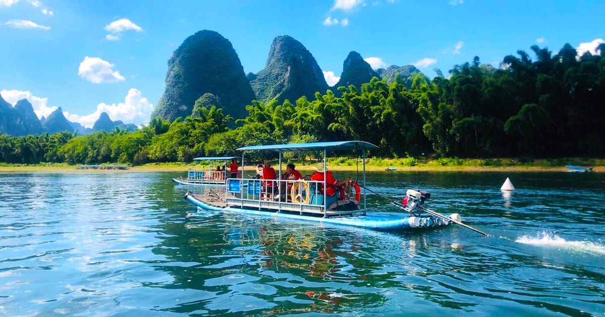 Li Rivier Guilin naar Yangshuo: bamboeraften en cultuur op de Li-rivier ...