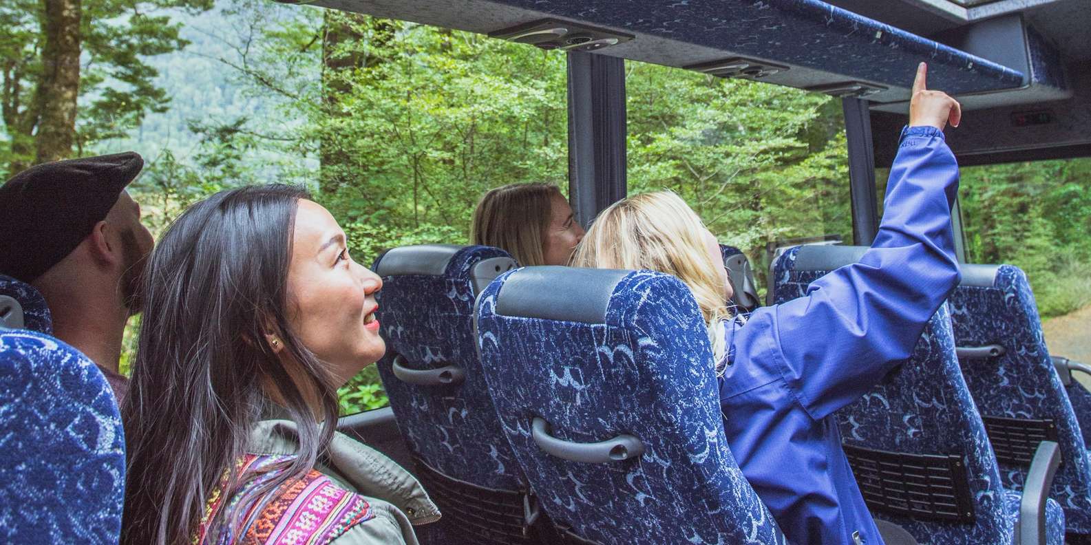 Outdoor viewing deck of cruise boat at Milford Sound