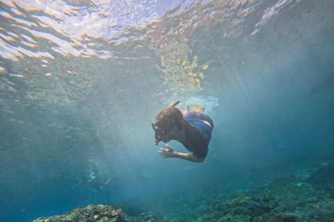 From Bali: Snorkeling at Manta Point Nusa Penida & Land Tour Snorkeling and West Land Tour (Meeting Point - Sanur Port)