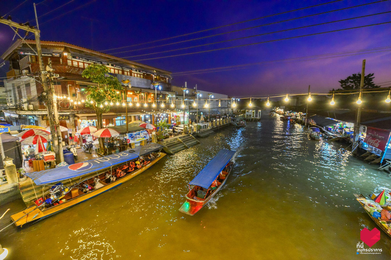 Bangkok: Amphawa Floating Market & Firefly Boat Tour Night Tour firefly floating Market