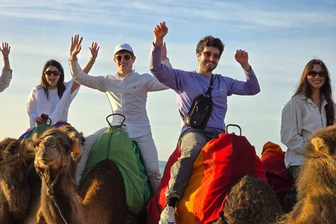 Tangier: sunset, tea, camel ride, Cape Spartel and caves.