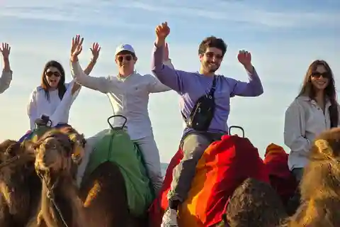 Tangier: sunset, tea, camel ride, Cape Spartel and caves.