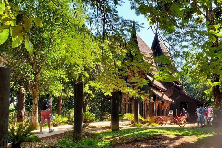 Journée complète à Chiang Rai : 3 temples, Triangle d&#039;Or et tour en bateau