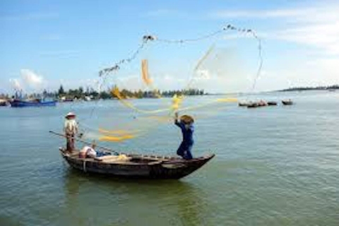 Excursion en bateau avec panier de bambou à Cam Thanh depuis Hoi An