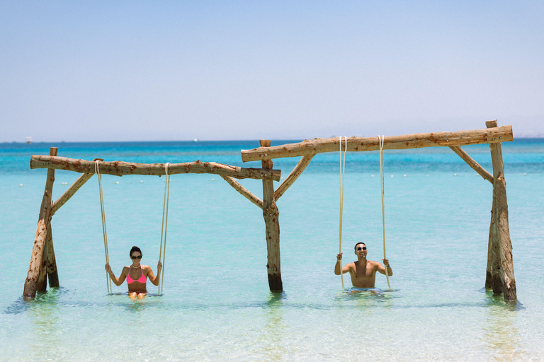 Hurghada: Hula Hula Speedboat mit optionalem Schnorcheln und Mittagessen4-stündige gemeinsame Speedboat-Tour bei Sonnenuntergang mit Transfer