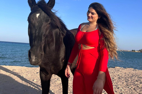 Hurghada: Horse Riding in the Desert & Beach Experience 1 HR Desert Horse Riding Experience without transfer