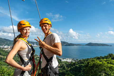 Phuket : Zipline+ATV di Erawan Patong Seaview ZiplineZipline EP. 2 + ATV 45 Min Durata 2,45 ore.