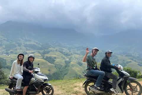 Sapa : demi-journée en moto – montagnes, rizières en terrasses et villages