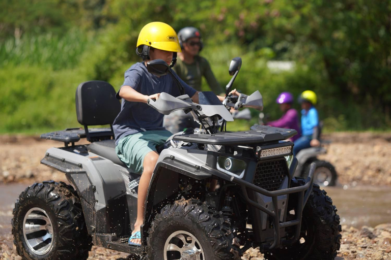 Chiang Mai: ATV Adventure 2-Hrs,Feeding,Rafting & Lunch Trip 2 Hrs. Double ATV Adventure, Bamboo Rafting& Lunch Trip