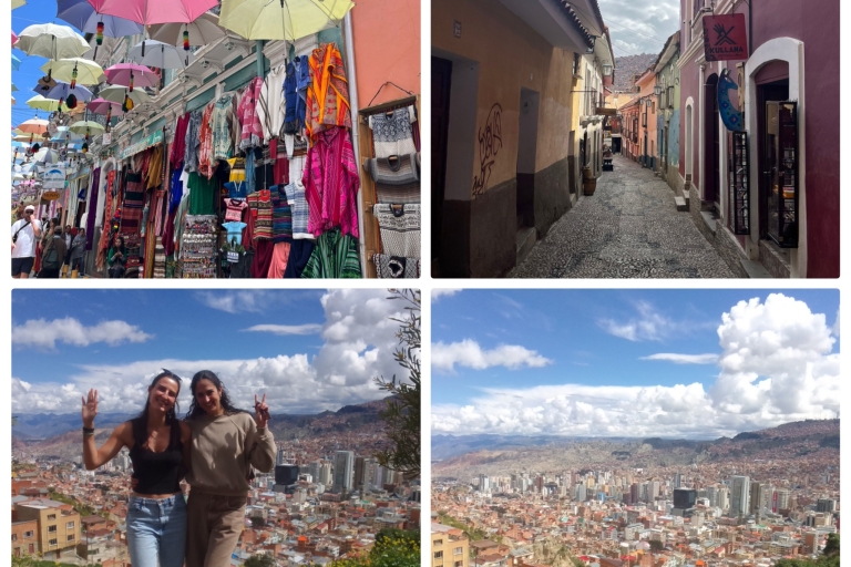 La Paz from the Heights: Walking tour and Three Telefericos.
