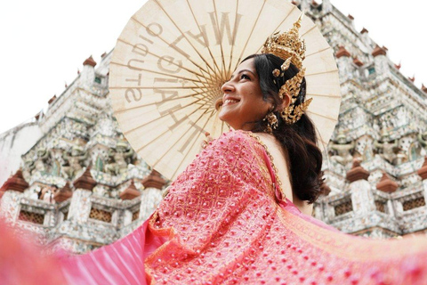 Traditional Thai Makeover, hairdo & Photoshoot at Wat Arun Traditional Makeover & Photoshoot at Wat Arun