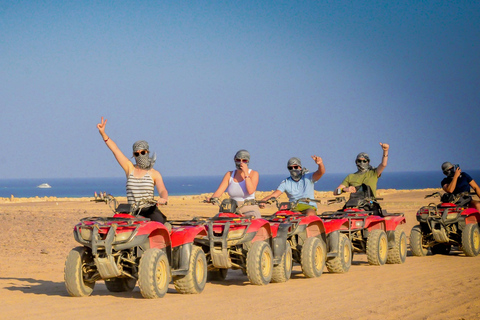 Hurghada Quad & ATV Ride with Camel, Desert Vibes & Sea View Sunset Ride with Stargazing, Camel, Dinner & Show