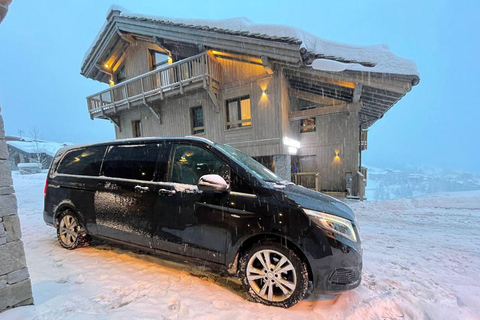 From Geneva airport to Courchevel: one way private transfer