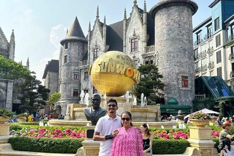 Dia inteiro na Ponte Dourada e na Montanha de Mármore saindo de Hoi An/Da NangPegue em Da nang