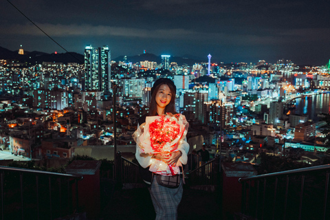 Excursão fotográfica noturna para pequenos grupos em Busan (máximo de 7)