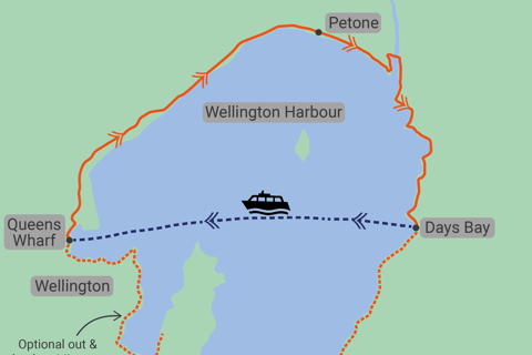 Wellington: eBike around the Harbour then Ferry back