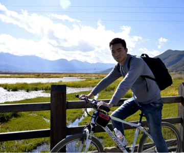 Biking tour&guide visit Lijiang baisha village market park