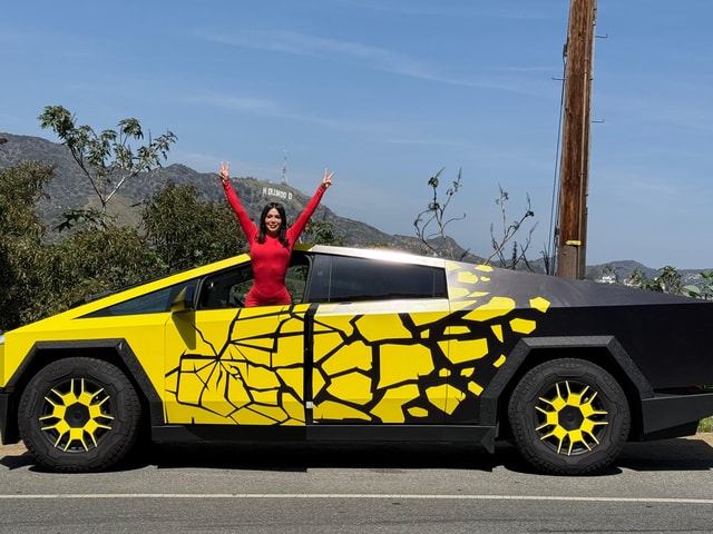 Los Angeles: 30-Minute Hollywood Sign Tesla Cyber Truck Tour