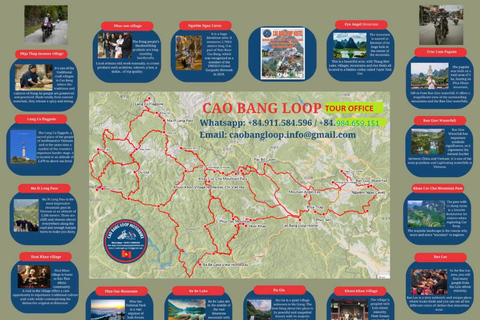 De Ha Noi: Excursão de 3 dias a Cao Bang Loop Visita uma aldeia local