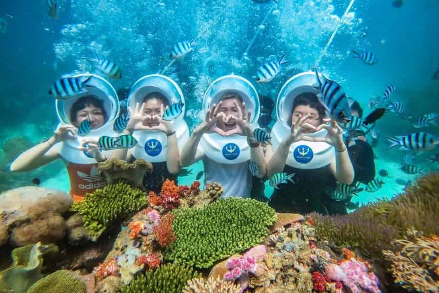 Nha Trang: Schnorcheln, Unterwasser-Spaziergang oder Gerätetauchen – Tour. Foto: GetYourGuide Nha Trang: Schnorcheln, Unterwasser-Spaziergang oder Gerätetauchen – Tour. Foto: GetYourGuide